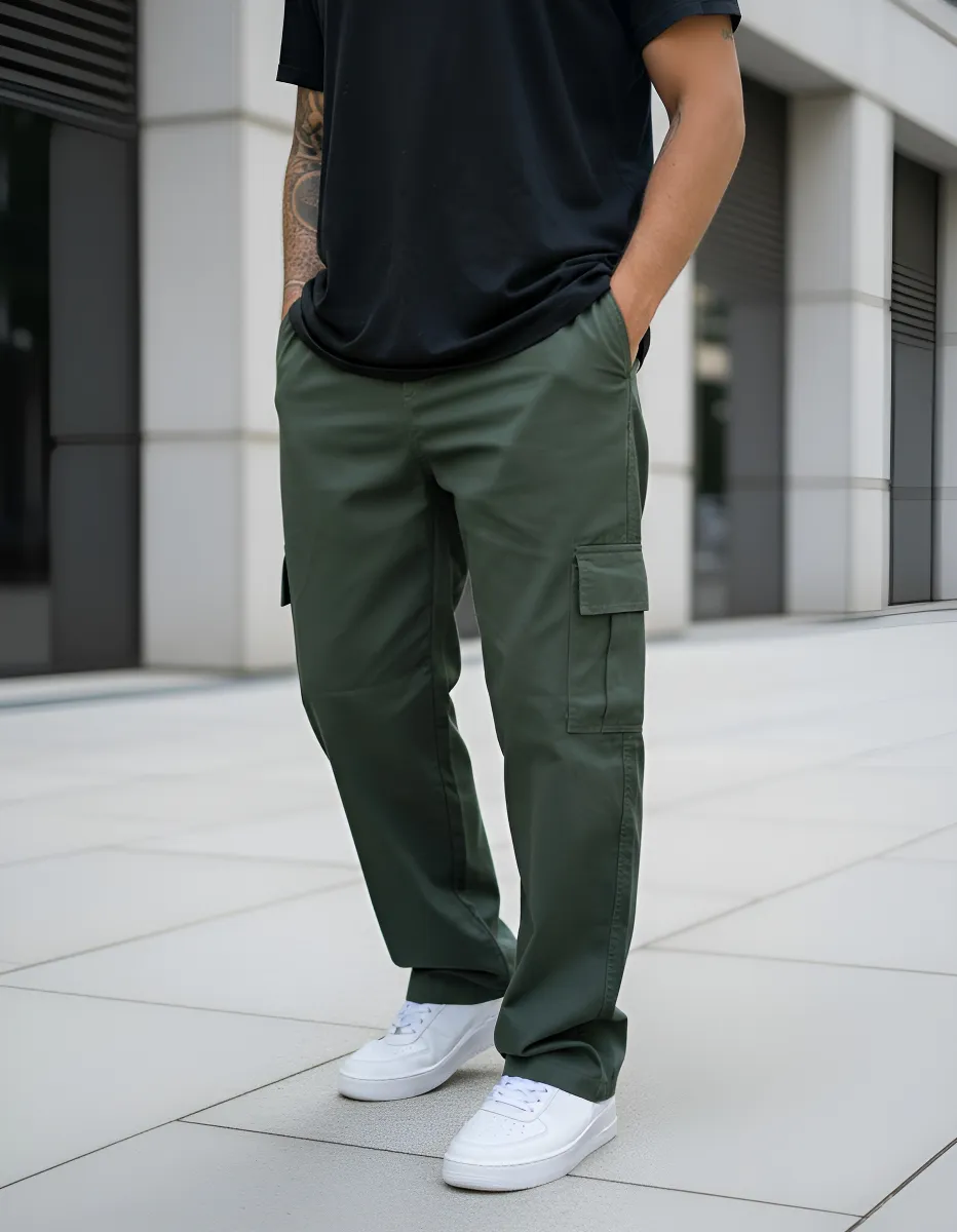 calca-cargo-masculina-larga-skate-elastico-cintura-unissex