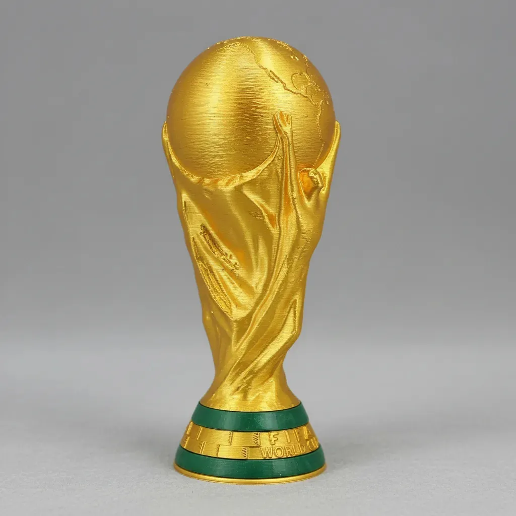 réplica da taca da copa do mundo fifa torcida do brasil decoração