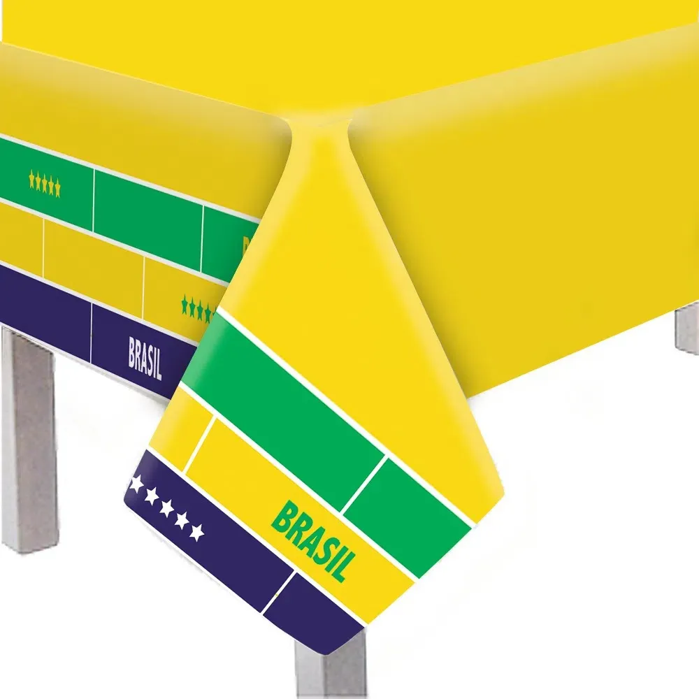 toalha de mesa brasil bandeira do brasil amarela torcida do brasil